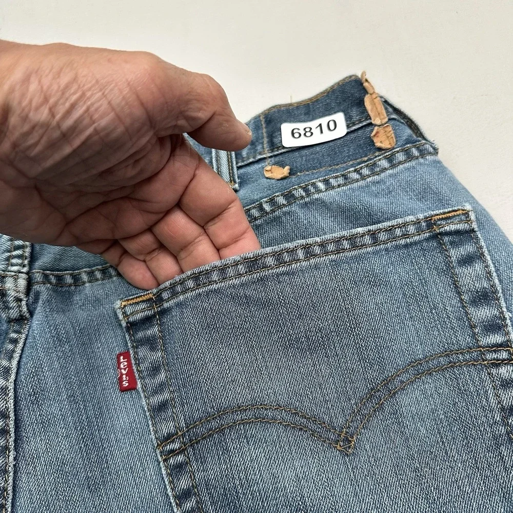 Levi’s 559 Relaxed Jeans Men Light 38x34 Blue Straight Distressed Denim Cotton